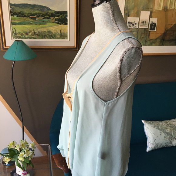 Sheer Aqua Top/Vest - Picture 4 of 8